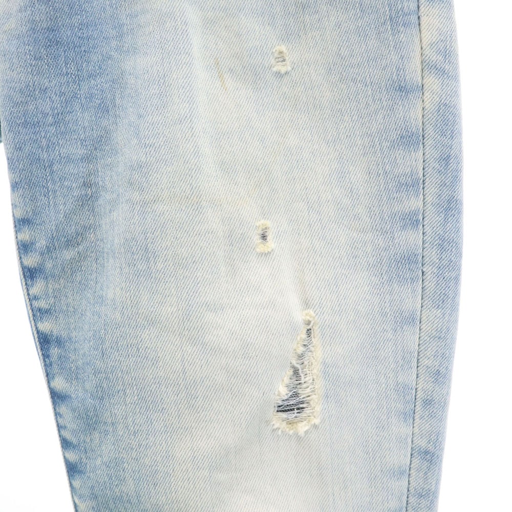 スキニーデニムパンツ W24 アイスブルー ジーンズ レディース