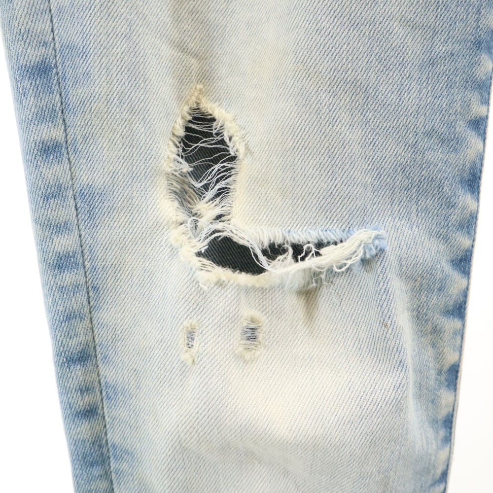 スキニーデニムパンツ W24 アイスブルー ジーンズ レディース