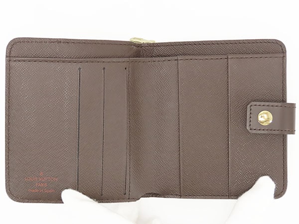未使用ルイヴィトンダミエコンパクトジップファスナー付き二つ折り財布ダークブラウンN61668 未使用ルイヴィトンダミエコンパクトジップファスナー付き二つ折り財布ダークブラウンN61668