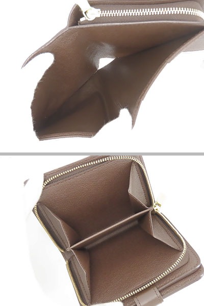 未使用ルイヴィトンダミエコンパクトジップファスナー付き二つ折り財布ダークブラウンN61668 未使用ルイヴィトンダミエコンパクトジップファスナー付き二つ折り財布ダークブラウンN61668