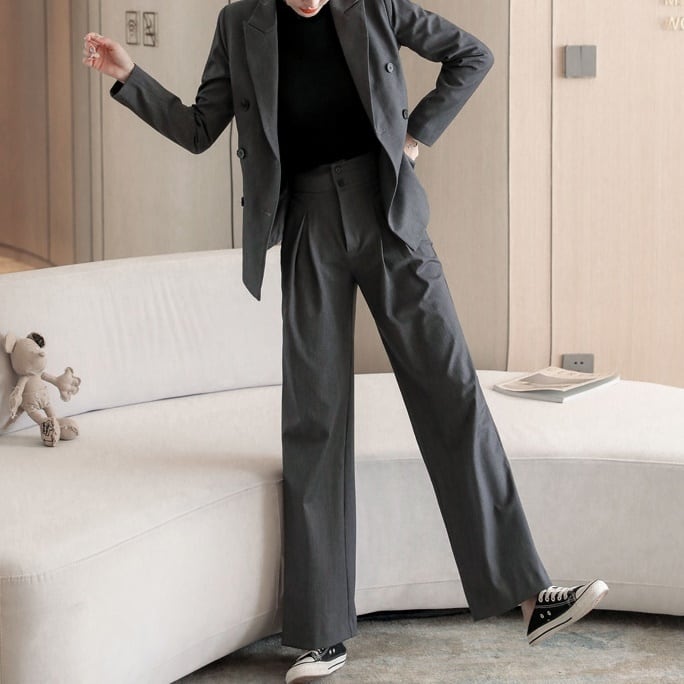セットアップ ジャケット 上着 スーツ ワイドパンツ ビッグシルエット レトロ マニッシュ ワンタック 袖あり 長袖 上下セット 2点セット ツーピース 大人可愛い きれいめ シンプル lsu0069 セットアップ ジャケット 上着 スーツ ワイドパンツ ビッグシルエット レトロ マニッシュ ワンタック 袖あり 長袖 上下セット 2点セット ツーピース 大人可愛い きれいめ シンプル lsu0069