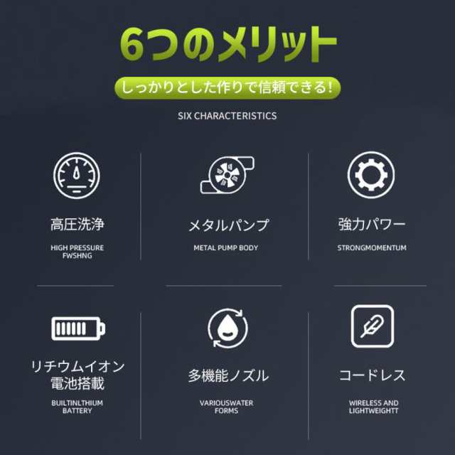 【最安値挑戦!】高圧洗浄機 コードレス 6in1 充電式 2025版 マキタバッテリー対応 収納ケース付 大容量バッテリー 自吸式 強力噴射 洗車タオル 軽量 家庭用 電動工具 大掃除 洗車 掃除 高 【最安値挑戦!】高圧洗浄機 コードレス 6in1 充電式 2025版 マキタバッテリー対応 収納ケース付 大容量バッテリー 自吸式 強力噴射 洗車タオル 軽量 家庭用 電動工具 大掃除 洗車 掃除 高