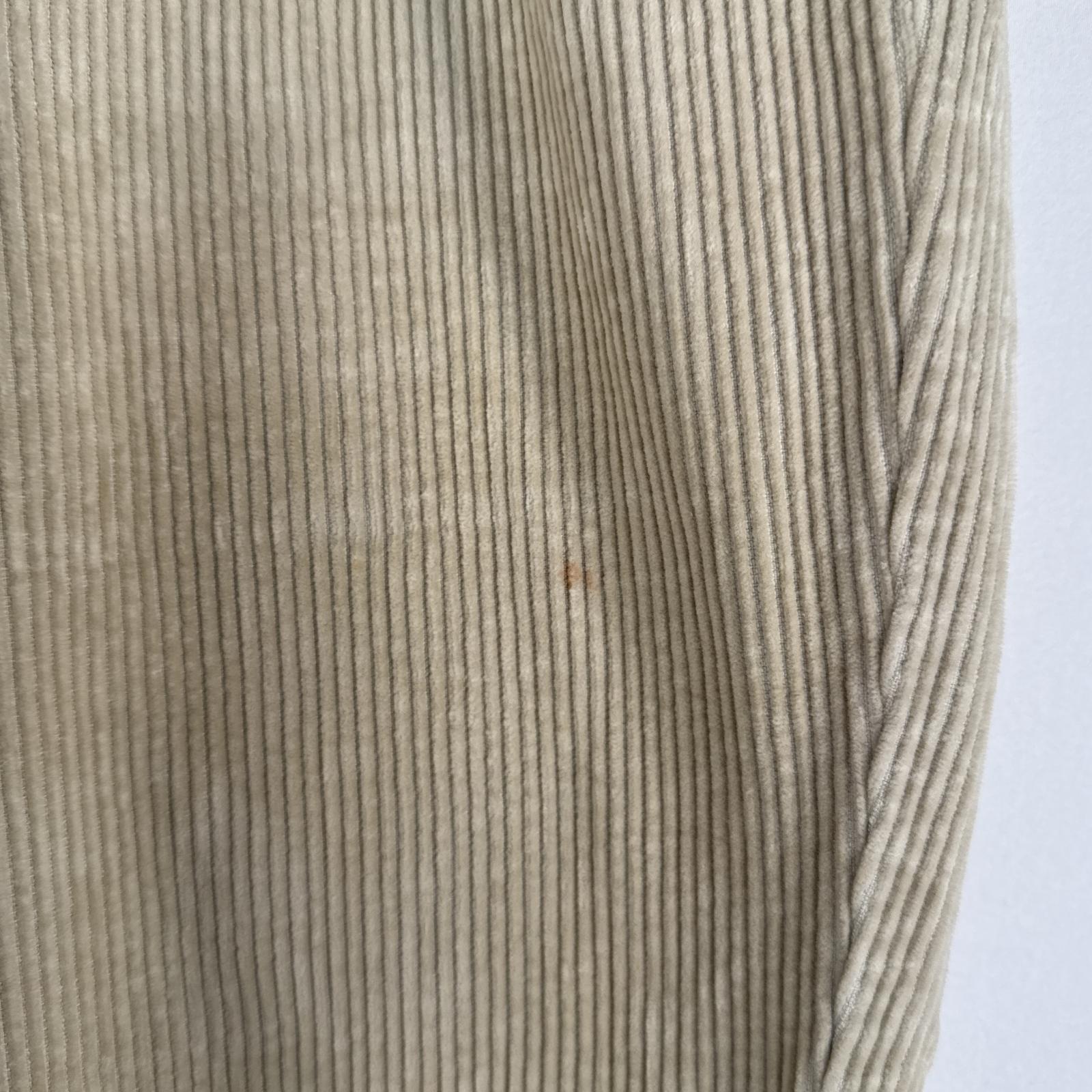 古着 コーデュロイパンツ ポロコーズ 太畝 テーパード 大きいサイズ ワンポイント w40 L32 ベージュ メンズ