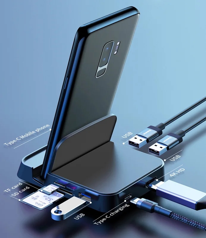 納期21日Baseus-USBタイプCハブドックステーション,Hdmi互換,dexステーション,Samsung S20,note 20,huawei p40,mate 30