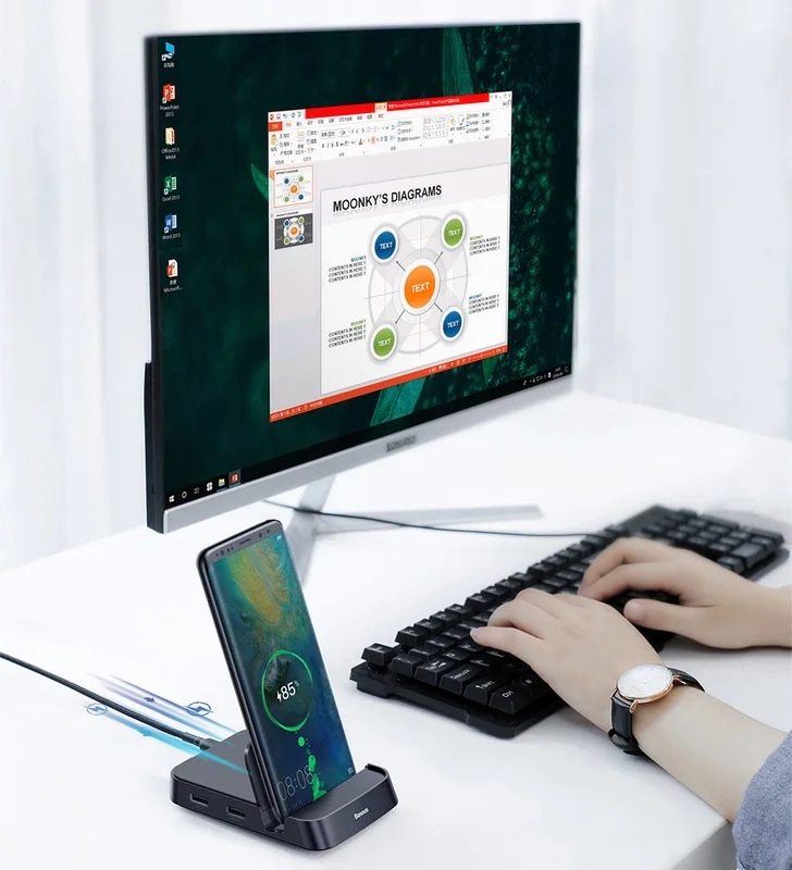 納期21日Baseus-USBタイプCハブドックステーション,Hdmi互換,dexステーション,Samsung S20,note 20,huawei p40,mate 30