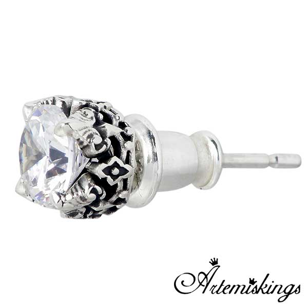 アルテミスキングス ARTEMIS KINGS フローラル シルバー スタッド ピアス アクセサリー キュービック 1個売り シルバー 925 スターリングシルバー AKE0066 アルテミスキングス ARTEMIS KINGS フローラル シルバー スタッド ピアス アクセサリー キュービック 1個売り シルバー 925 スターリングシルバー AKE0066
