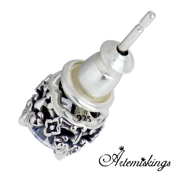 アルテミスキングス ARTEMIS KINGS フローラル シルバー スタッド ピアス アクセサリー キュービック 1個売り シルバー 925 スターリングシルバー AKE0066 アルテミスキングス ARTEMIS KINGS フローラル シルバー スタッド ピアス アクセサリー キュービック 1個売り シルバー 925 スターリングシルバー AKE0066