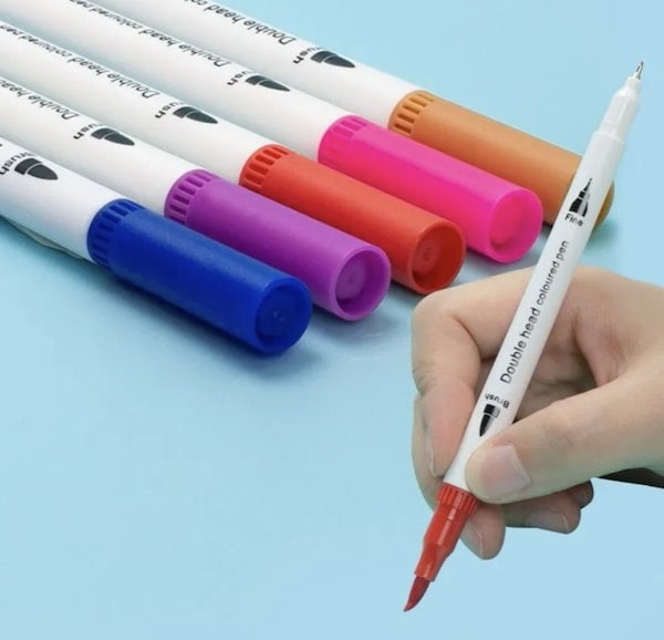 Qoo10] 超高輝度 100色 筆ペン マーカーペン