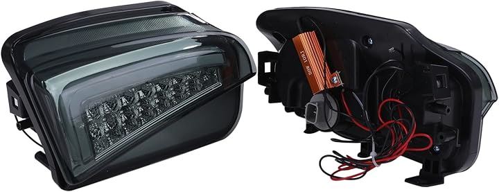 トヨタ 用 プリウス ZVW30系 後期 デイライト LED ファイバー 搭載 フロント バンパー ウインカー 左右セット ホワイト アンバー 各種 汎用 社外品(スモークレンズ)