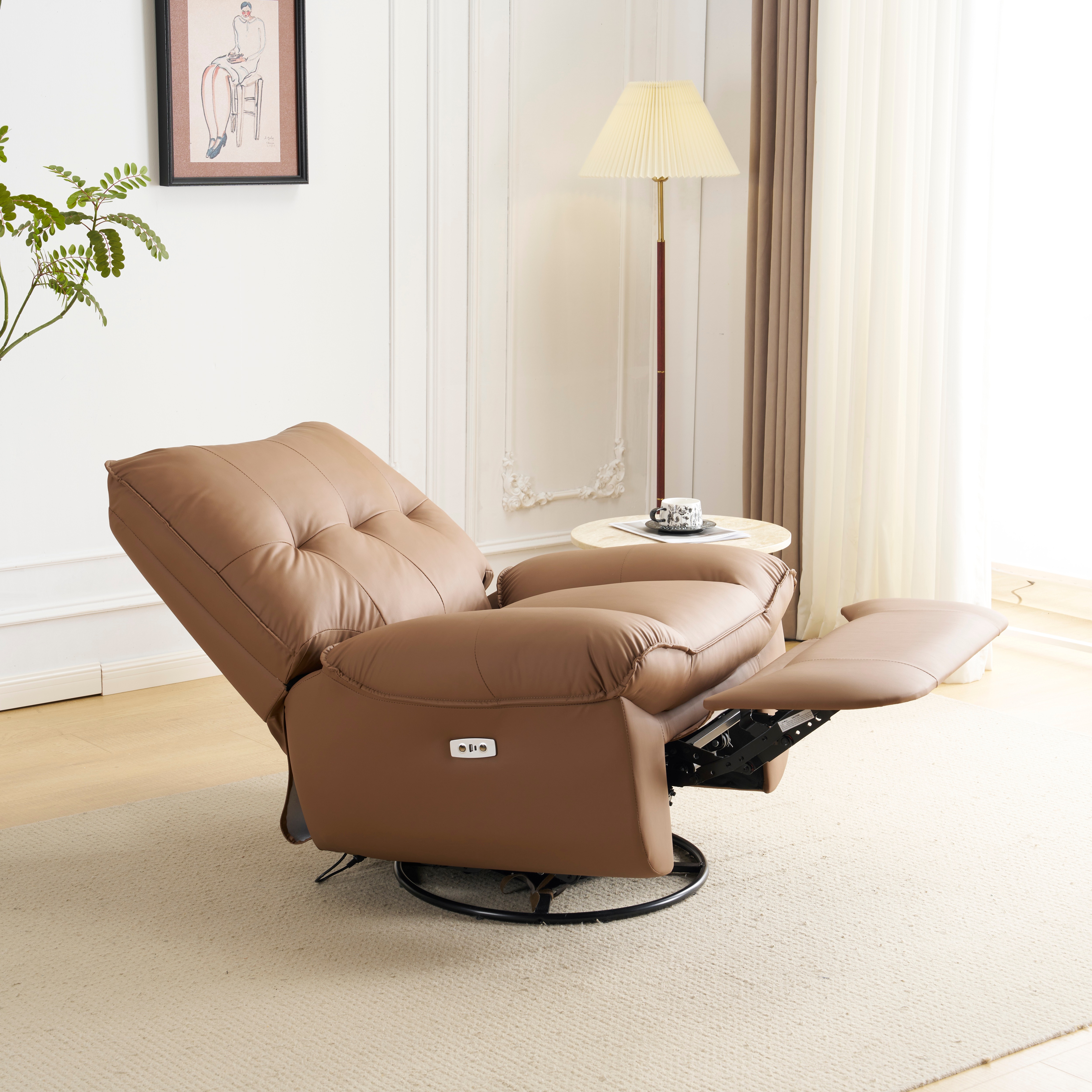 【国内出荷】リクライニングソファー 肘掛けなし USB+Type-C充電口付き 147 調整可能 270 回転 ゆったり 揺ら揺ら 電動リクライニングソファ オットマン一体型 1人掛け 電動ソファ 【国内出荷】リクライニングソファー 肘掛けなし USB+Type-C充電口付き 147 調整可能 270 回転 ゆったり 揺ら揺ら 電動リクライニングソファ オットマン一体型 1人掛け 電動ソファ