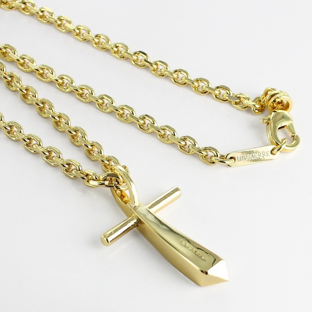 正規品 ショッパー付き 1AR by UNOAERRE 真鍮 ペアネックレス お揃い ペア クロスネックレス アズキチェーン ペンダント ゴールド ホワイトシルバー シンプル おしゃれ プレゼント ギ 正規品 ショッパー付き 1AR by UNOAERRE 真鍮 ペアネックレス お揃い ペア クロスネックレス アズキチェーン ペンダント ゴールド ホワイトシルバー シンプル おしゃれ プレゼント ギ