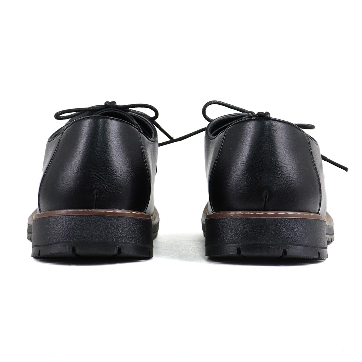 カジュアルシューズ メンズ チロリアン 革靴 紐靴 合成皮革 PUレザー 3E ゆったり 疲れない 歩きやすい 3cmヒール シンプル おしゃれ カジュアル 6342 モカシン ビジネス