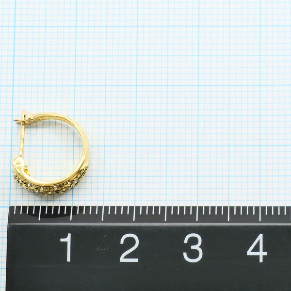 K18 18金 YG イエローゴールド ピアス ダイヤ 0.10×2 ジュエリー 中古 K18 18金 YG イエローゴールド ピアス ダイヤ 0.10×2 ジュエリー 中古