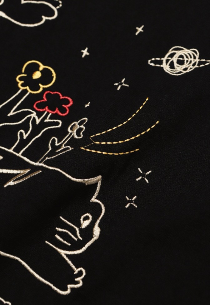 CPGN STUDIO】 Happiness Leo Embroidery Short Sleeve Tシャツ