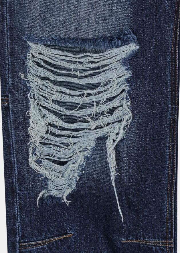【MAISON MINED】 DAMAGE DART SEMI WIDE DENIM PANTS 【MAISON MINED】 DAMAGE DART SEMI WIDE DENIM PANTS