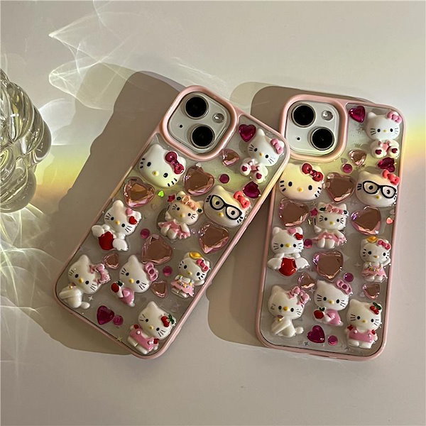 Qoo10] ハローキティiphoneケース3Dキティ