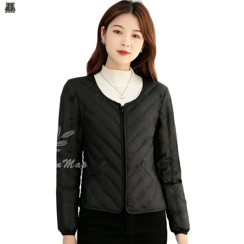 ダウンジャケット レディース 無地 軽量 ライトダウン アウター 上着 秋 冬 服 ショート 暖かい ダウンコート ラウンドネック 薄手 防風 防寒 保温 大きいサイズ カジュアル 通勤 通学 ジャケ