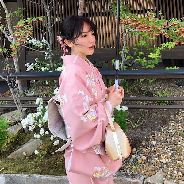 浴衣セット可愛い 着物 正月 女の子 桜 花柄 梅 盆踊り 夏祭り 花火大会 ワンピース 街着 お出かけ ゆかた お稽古 お祭り 文化祭 桜 花見  柔らかい 桃の花 浴衣プレゼント4