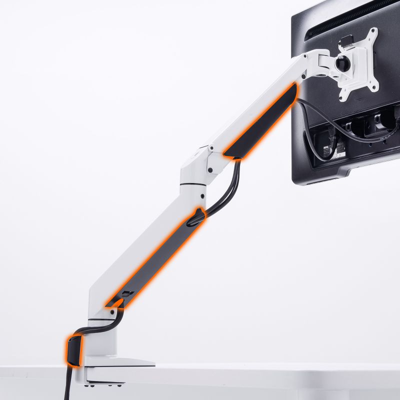 水平垂直多関節液晶モニターアーム ホワイト CR-LA1301WN2