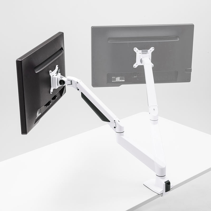 水平垂直多関節液晶モニターアーム ホワイト CR-LA1301WN2