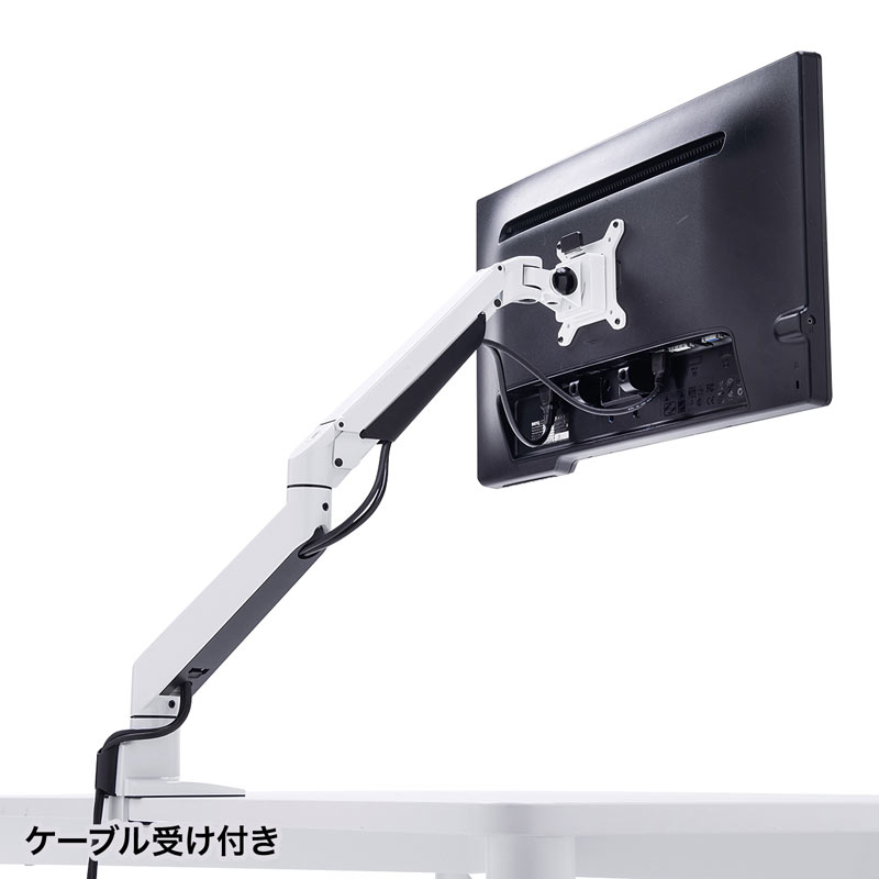 水平垂直多関節液晶モニターアーム ホワイト CR-LA1301WN2