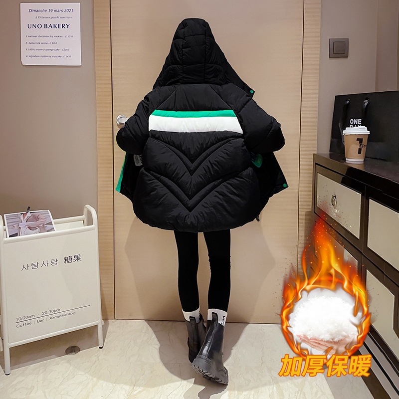 女の子厚手綿入れ冬子供ダウン綿入れ冬保温中大童パン着綿入れ