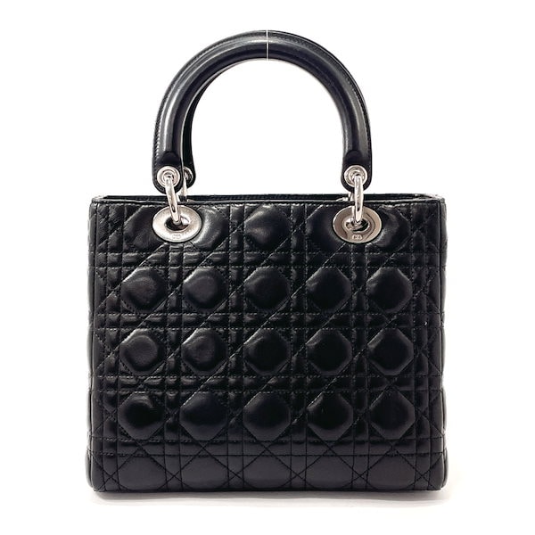 【Mint】レディディオール ウルトラグロッシー　Diorブラック オールブラックがかっこいいディオールのハンドバッグ「レディ