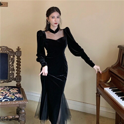 タイトワンピース ドレスワンピース 姫系 韓国 風 インポート きれいめ セクシー Vネック マーメイドスカート タイト 切り替え 着痩せ お呼ばれ ミディアム丈 上品 通勤 エレガン タイトワンピース ドレスワンピース 姫系 韓国 風 インポート きれいめ セクシー Vネック マーメイドスカート タイト 切り替え 着痩せ お呼ばれ ミディアム丈 上品 通勤 エレガン