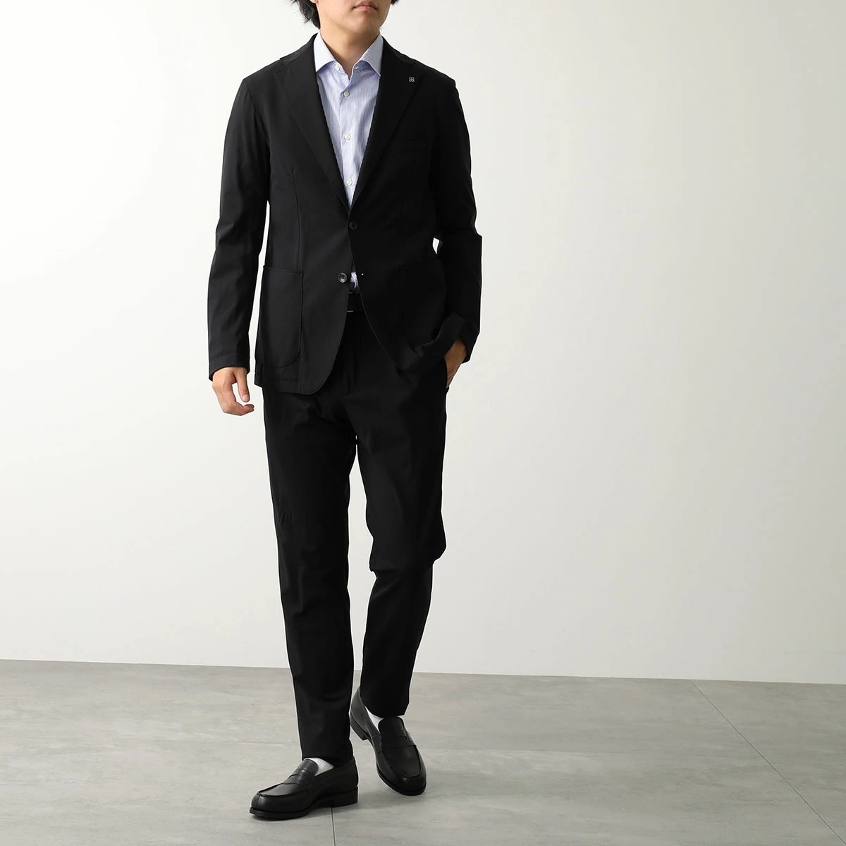 GUY ROVER ギローバー シャツ 3750V2530 542210 メンズ コットン セミワイドカラー ストライプ ワンポイント刺繍 長袖 カラー2色 【】 GUY ROVER ギローバー シャツ 3750V2530 542210 メンズ コットン セミワイドカラー ストライプ ワンポイント刺繍 長袖 カラー2色 【】