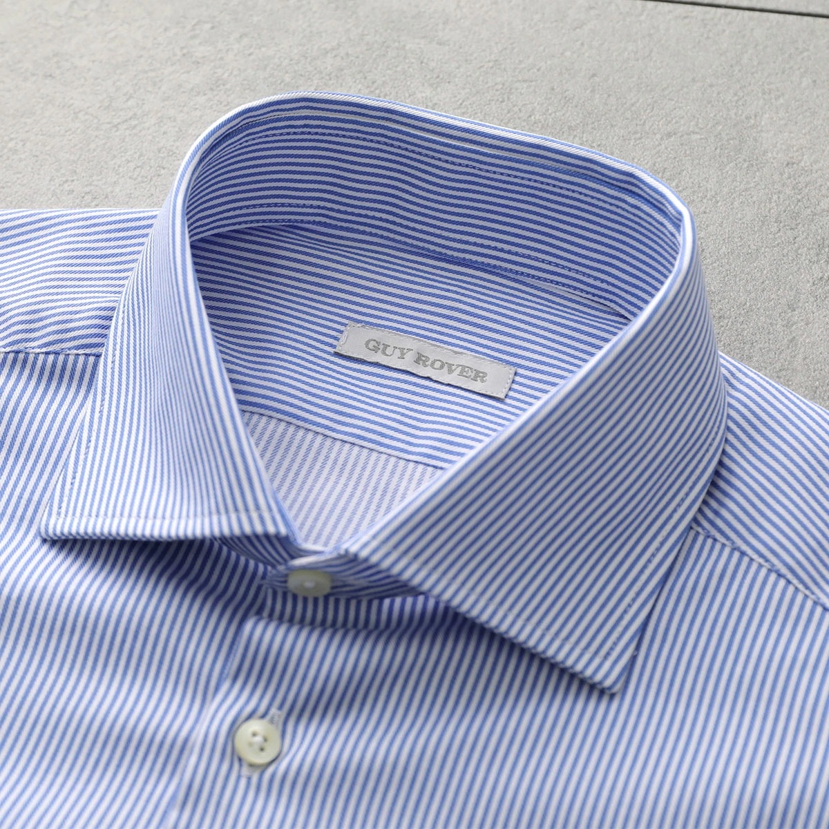 GUY ROVER ギローバー シャツ 3750V2530 542210 メンズ コットン セミワイドカラー ストライプ ワンポイント刺繍 長袖 カラー2色 【】 GUY ROVER ギローバー シャツ 3750V2530 542210 メンズ コットン セミワイドカラー ストライプ ワンポイント刺繍 長袖 カラー2色 【】