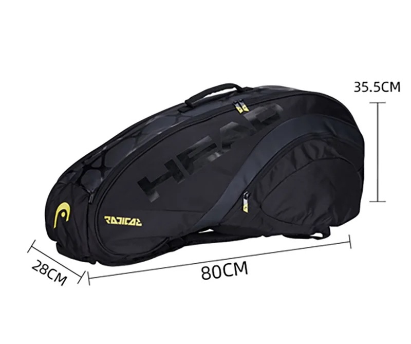 Tennis-男性と女性のための6パックテニスバッグ,荷物,大容量,荷物の販売,25周年記念の限定版