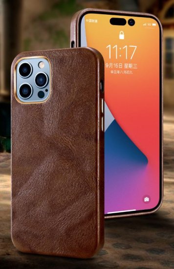 【取寄：納期2週間】iPhoneケース レディース メンズ ユニセックス 本革 レザー シンプル ブラック ブラウン オシャレ 滑り止め iPhone 14 iPhone 14 Pro