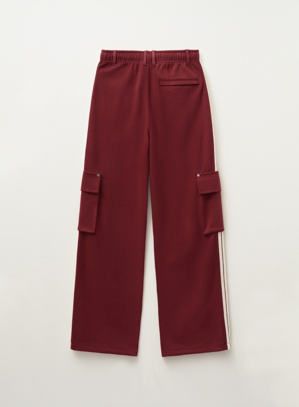 SATUR】 (W) LAWTON CARGO TRACK PANTS : BURGUNDY