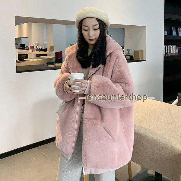 Qoo10] 新品 大人気 ファーコート レディース