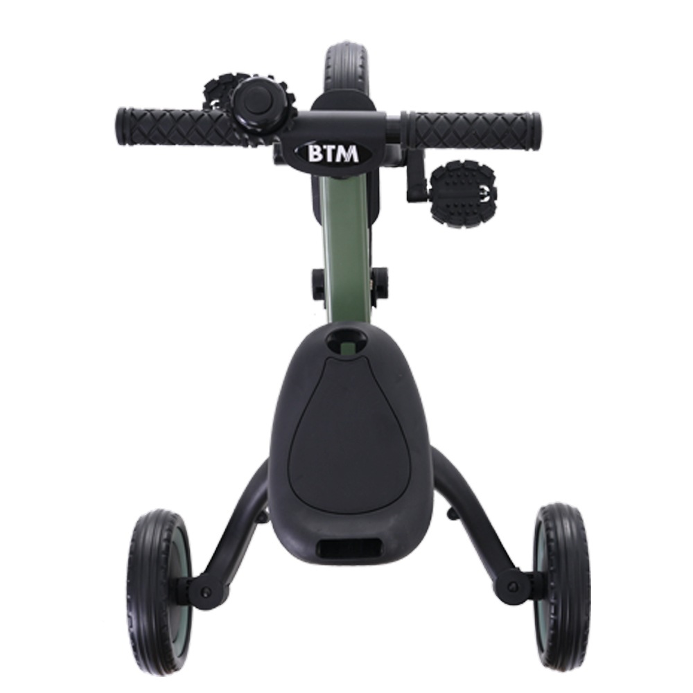 【国内発送】9子供用三輪車 5in1 (マットグリーン) 自転車 オリジナル 押し棒付き 安全バー付き キックボード カップホルダー ベル バッグ付き 【国内発送】9子供用三輪車 5in1 (マットグリーン) 自転車 オリジナル 押し棒付き 安全バー付き キックボード カップホルダー ベル バッグ付き