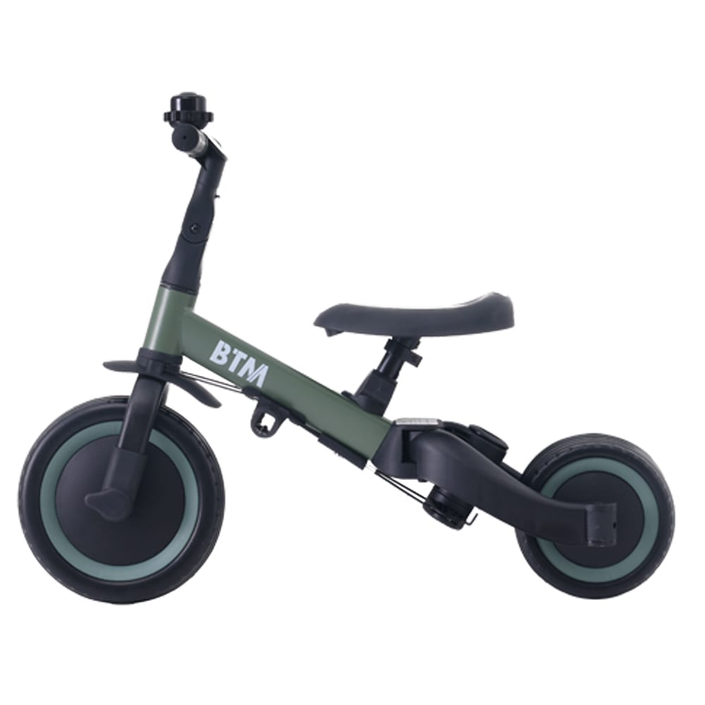 【国内発送】9子供用三輪車 5in1 (マットグリーン) 自転車 オリジナル 押し棒付き 安全バー付き キックボード カップホルダー ベル バッグ付き 【国内発送】9子供用三輪車 5in1 (マットグリーン) 自転車 オリジナル 押し棒付き 安全バー付き キックボード カップホルダー ベル バッグ付き