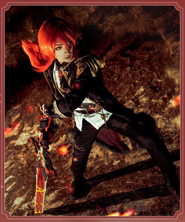 ディルック 原神 コスプレ 衣装 コスチューム ハロウィン 変装服 仮装