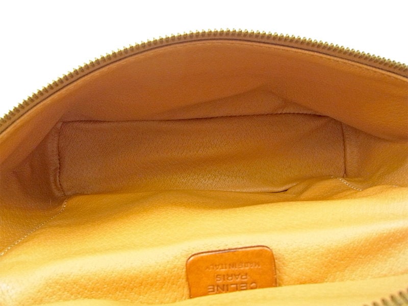 セリーヌ CELINE バニティ 化粧ポーチ レディース マカダム ベージュ×ブラウン PVC×レザー 人気 セール 【中古】 T3811 . セリーヌ CELINE バニティ 化粧ポーチ レディース マカダム ベージュ×ブラウン PVC×レザー 人気 セール 【中古】 T3811 .