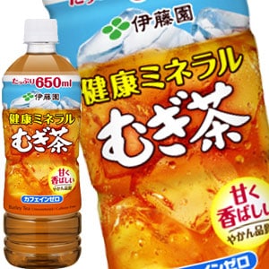 伊藤園 健康ミネラルむぎ茶 650mlPET48本[24本2箱]【34営業日以内に出荷】 麦茶