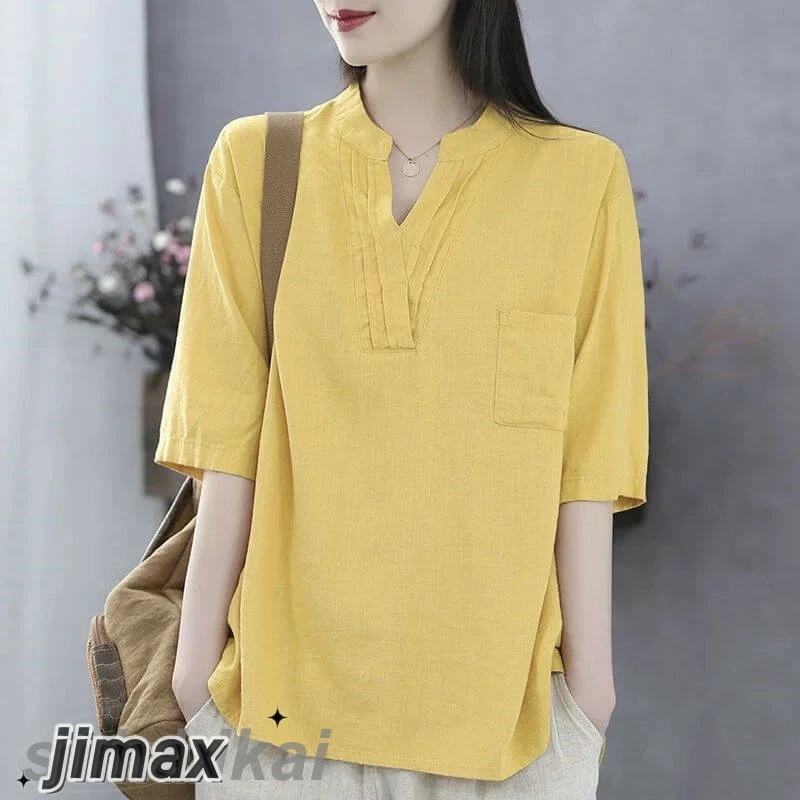 亜麻 ブラウス シャツVネック レディース 綿麻シャツ トップス シャツブラウス レディースシャツ 夏 綿麻 麻 リネン 無地 可愛い コットン デザイン 吸湿 速乾 涼しい ホワイトデー 亜麻 ブラウス シャツVネック レディース 綿麻シャツ トップス シャツブラウス レディースシャツ 夏 綿麻 麻 リネン 無地 可愛い コットン デザイン 吸湿 速乾 涼しい ホワイトデー