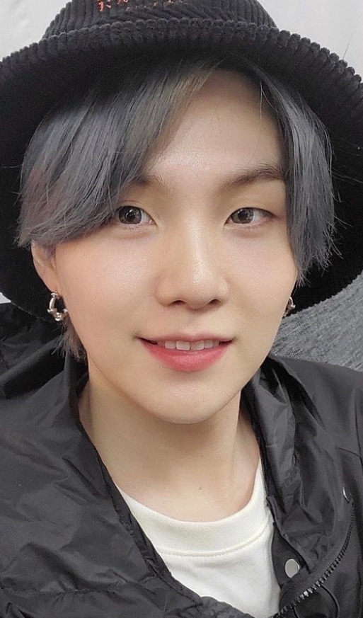 JUST BTS SUGA 着用ピアス　フォトカード付き