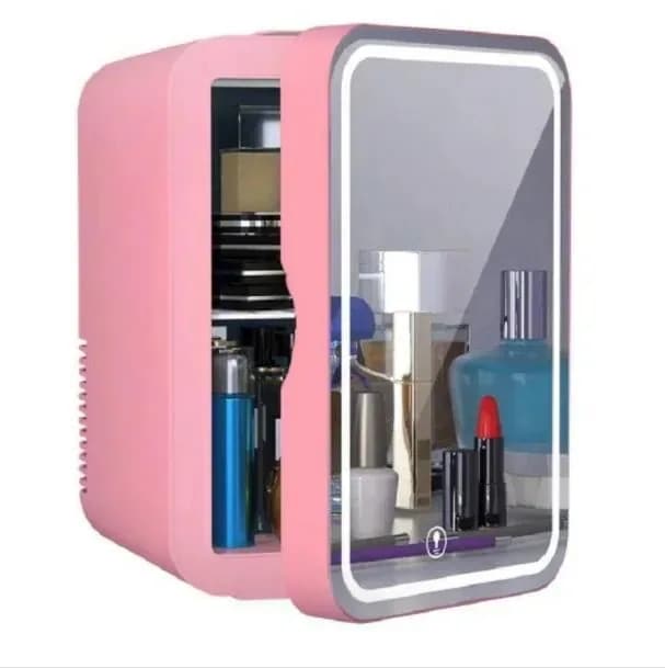 ミニ専用冷蔵庫 化粧ミラ付き 6L 8L 小型　化粧品をしっかり保管 スキンケア