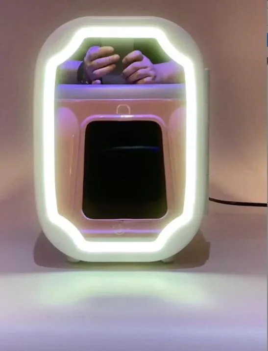 ミニ専用冷蔵庫 化粧ミラ付き 6L 8L 小型　化粧品をしっかり保管 スキンケア