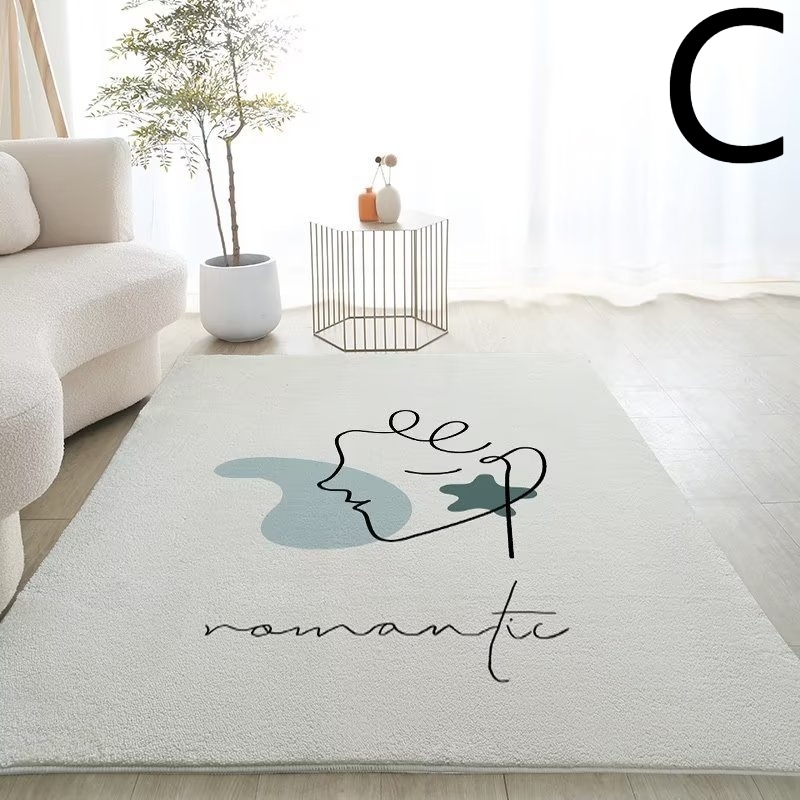 カシミヤを模した家庭用リビングカーペットシンプル風柔らかな部屋用滑り止めマット水洗い可能 160*230cm カシミヤを模した家庭用リビングカーペットシンプル風柔らかな部屋用滑り止めマット水洗い可能 160*230cm