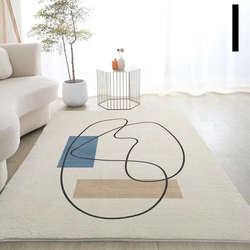 カシミヤを模した家庭用リビングカーペットシンプル風柔らかな部屋用滑り止めマット水洗い可能 160*230cm カシミヤを模した家庭用リビングカーペットシンプル風柔らかな部屋用滑り止めマット水洗い可能 160*230cm