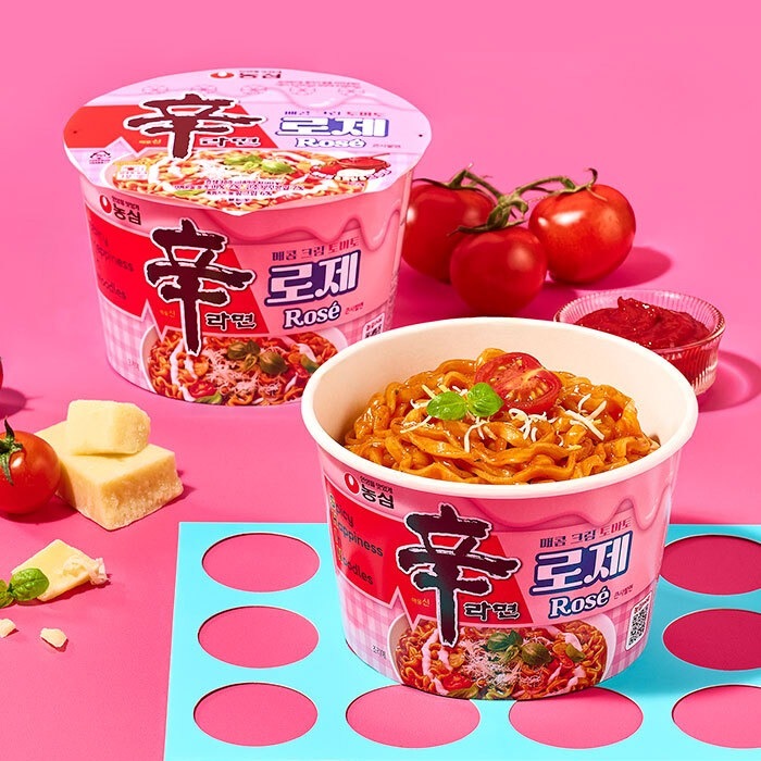 Qoo10] 辛ラーメン ロゼ 大盛り麺 108g 6個