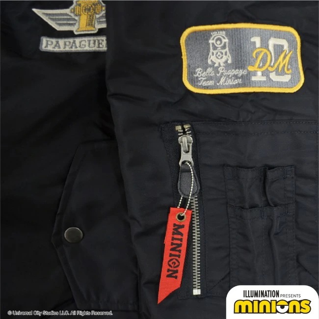 ミニオン MA-1 ジャケット アウター 春秋冬 ミニオンズ ワッペン ミニオン MA-1 ジャケット アウター 春秋冬 ミニオンズ ワッペン