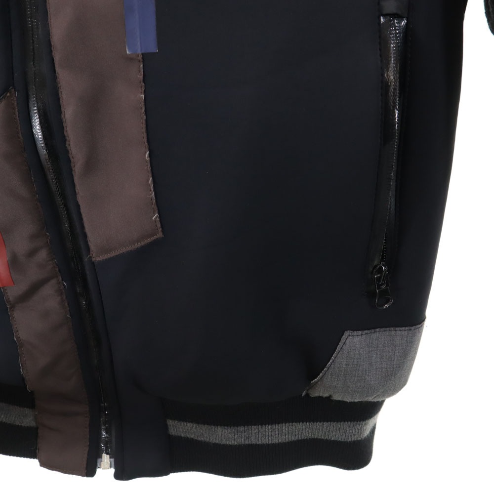 ジャン カルロ ロッシ イタリア製 中綿 スタジャン 50 ブラック系 GIAN CARLO ROSSI ジャケット メンズ ジャン カルロ ロッシ イタリア製 中綿 スタジャン 50 ブラック系 GIAN