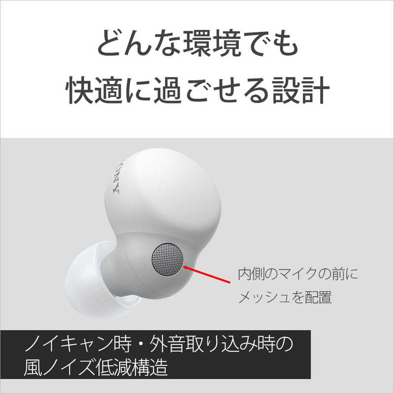 ソニー　SONY　フルワイヤレスイヤホン LinkBuds S エクリュ [ワイヤレス(左右分離) /ノイズキャンセリング対応 /Bluetooth対応]　WF-LS900N CC