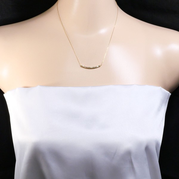 K18 18金 YG イエローゴールド ネックレス ダイヤ 0.50 約42cm ジュエリー 中古 K18 18金 YG イエローゴールド ネックレス ダイヤ 0.50 約42cm ジュエリー 中古